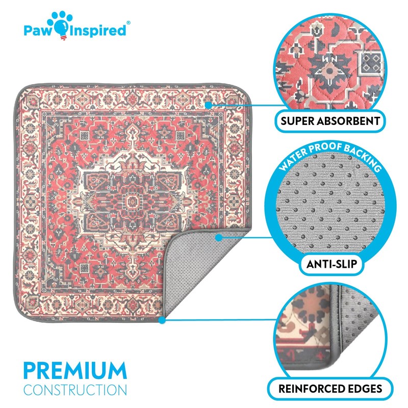 Paw Inspired Designer Print Dog Pads (2 Pack) | Premium