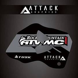 Attack Graphics Renegade Radiator Shroud Decal IMS 4.0 Gallon Grey for Suzuki DR-Z 400SM 2021
