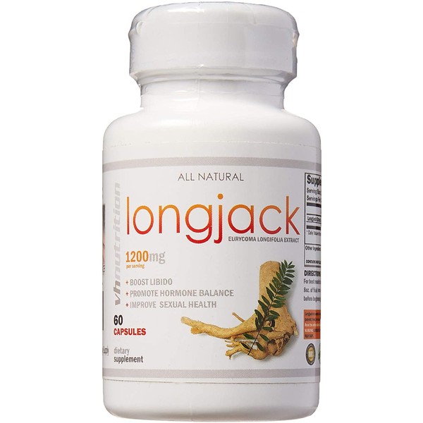 VH Nutrition | Tongkat Ali | 1200mg Longjack Supplement | 200:1 Eurycoma longifolia Extract for Men | 30 Day Supply