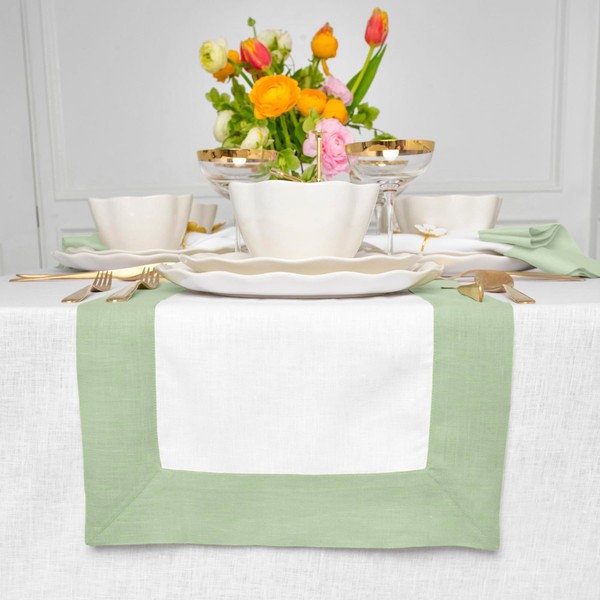 Solino Home Linen Table Runner 90 Inches Long - Contempo,