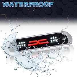 PIT66 LED 3rd Brake Light, Compatible with 02-08 Dodge Ram 1500/03-09 Dodge Ram 2500 3500 LED Third Brake Light Cargo Black Housing Clear Lens