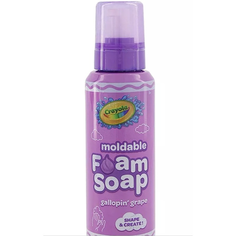 Crayola Shape/Create Gallopin’ Grape Moldable Foam Soap:14 Fl Oz