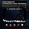 Motorcycle Adventure Awaits License Plate Frame Mountain Hiking Bear Stainless