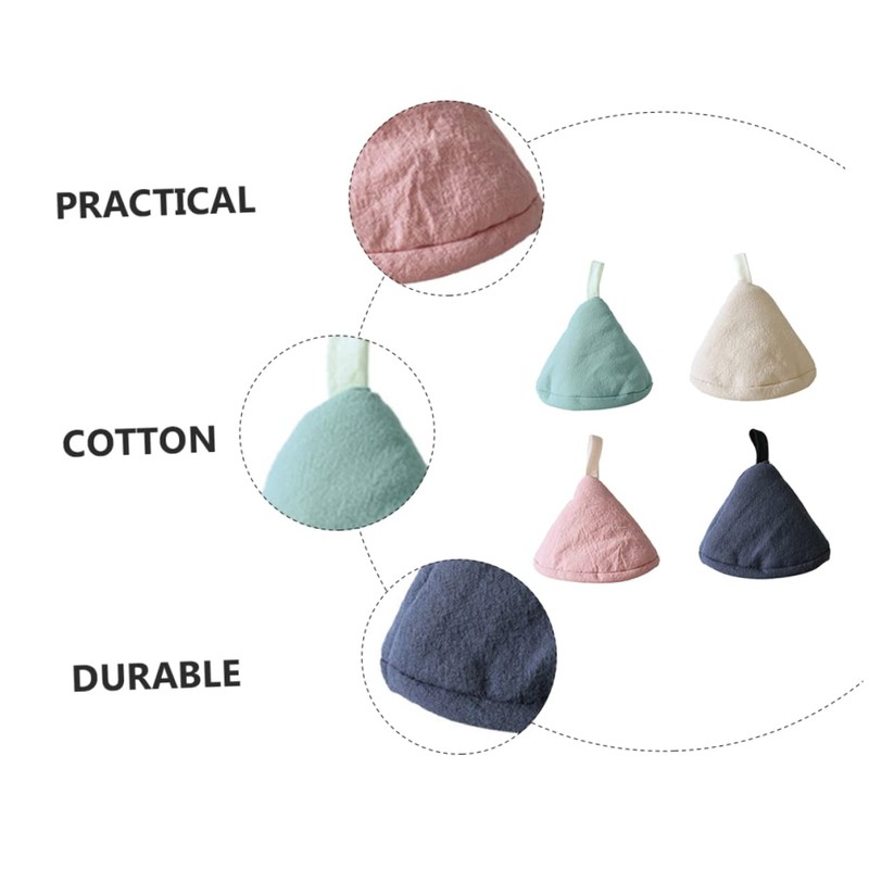Japanese Style Mini Triangle Pot Handle Covers Set of 4