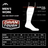 Darn tough Men's Merino Wool Westerner Over-the-Calf Light Cushion Socks-White,X-Large