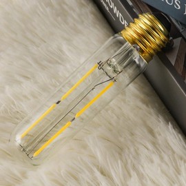 T10 Led Bulb,Dimmable 4W Led Tubular Bulbs,40 Watt Incandescent Bulb Equivalent, 4000K Daylight, Clear Glass, E26 Base Lamp Bulb, for Cabinet Display Cabinet etc,6 Pack.