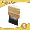 GRSECPO 2 Pack Umpire Plate Brushes - Solid Wood Handle