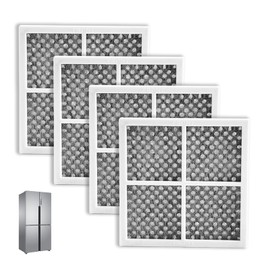 Pack of 4 LG LT120F Air Filter for Refrigerator, Activated Carbon Filter Replacement, Refrigerator Air Filter, LG Pure Fresh Filter for ADQ73214405, ADQ73214404, ADQ73214408, LFX31925SW, LFX31925SB