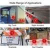 12PCs Round Reflector Red Reflective Sticker Waterproof Signal Warning for