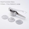 Stainless Steel Khuon Banh Lot Press – Multi-Purpose Potato Ricer,