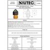 SIUTEC® Premium MK8 PTFE Brass Teflon/Brass Teflon Nozzle/Nozzle, 0.4 mm,