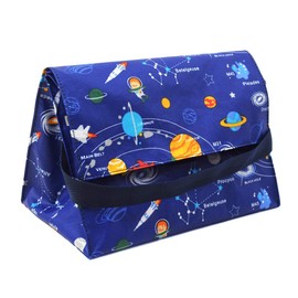 COLORFUL CANDY STYLE N0817100 Lunch Bag, Boys, Standard, Kids, Stylish, Cute, Solar System Planets and Cosmo Planetarium (Royal Blue)
