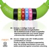 Nean children's-bicycle-cable-lock, number code combination lock in colourful design, 10