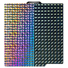 LAZTZQ 3D Printing Build Plate, Double-sided smoothf of PEH, suitable for bamboo Lab A1/X1/X1C/P1/P1P/P1S 257x257mm of 3D printer Construct. (Steel Ball PEH + Football pattern PEH)