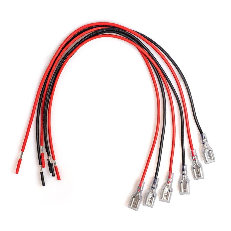 SLA Battery Terminal Leads, Female Spade Quick Connect/Disconnect 6.3mm F2