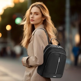 HOMIEE Backpack Women, Anti-Theft Rucksack Bag for Women, Lightweight Fashion Backpack School Bag Travel Backpack for Commuting, Work, Weekend, Daily