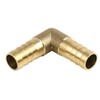 sourcing map 12 mm Brass Barb Elbow 90 Degree External