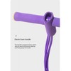 4-Strand TPE Exercise Band with Handle, Pink and Purple, Elastic