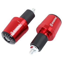 Worldmotop 7/8" 22mm Motorcycle Bar End Plugs Handlebars End Caps Slider Grips Replacement for Suzuki GSXR 600 750 1000 1100 1300(red)