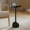 Round Metal Drink Table - Pedestal Drink Table - Modern