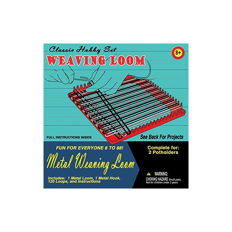 Pepperell Weaving Loom Retro Craft Kit, Red, 1 Count (Pack