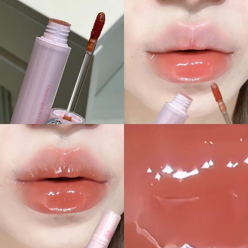 Brillo Labial Líquido Hidratante con Acabado Brillante, Rosa Perlado, 6