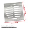 5 Inch Stainless Steel Square Floor Drain Cover,14 Holes Replacement
