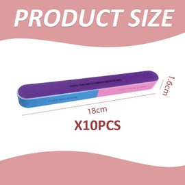 10 Pieces of Double-Sided Nail Files, DIY Nail Art Accessories, Nail Polishing Tools, Nail Repair Tools.