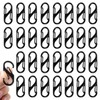 Pack of 30 S Carabiners, 32 mm Mini Carabiner Metal