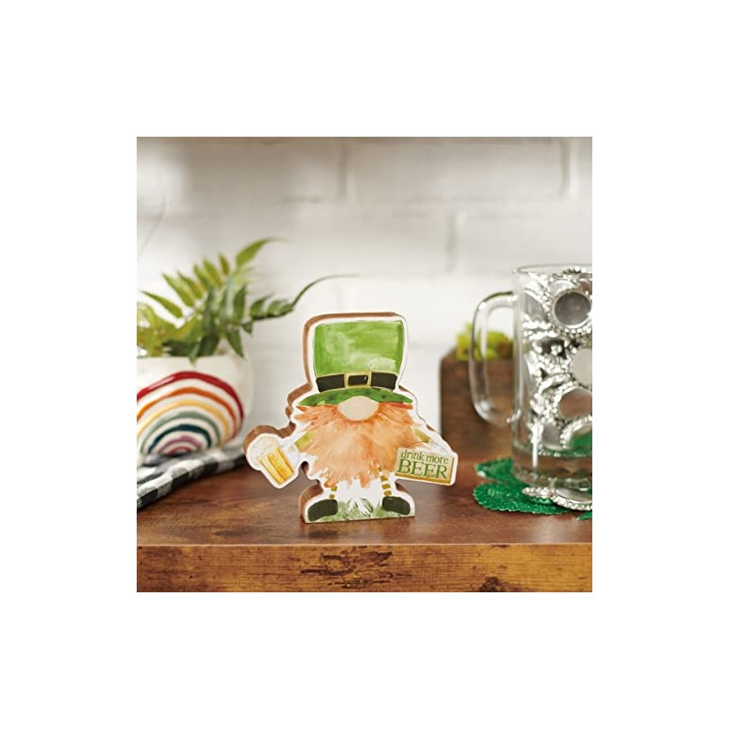 Primitives by Kathy Chunky Sitter Drink More St Patrick's Day