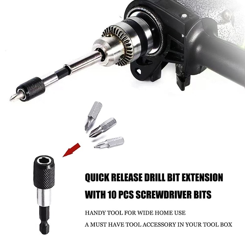 Magnetic Bit Holder Set-3 PCS Quick Change Drill Bit Extension