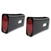 Pro-One Black Fender Strut Red LED Marker Lights 909108BR