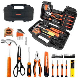 SOLUDE 40-Piece All Purpose Household Tool Set,Portable Small Tool Kit with Case,Basic Tool Kit for Home,Apartment,Garage,Office and College Dormitory Use