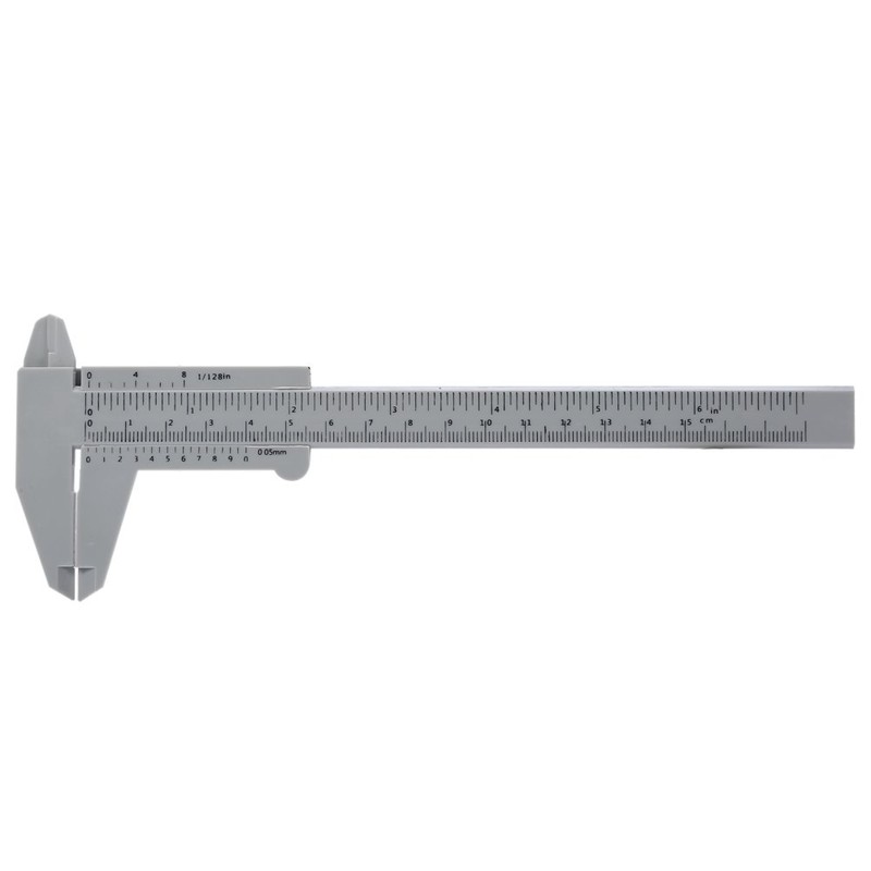 150MM Vernier Caliper, Plastic Sliding Measuring Device for Makeup Measure