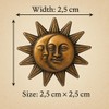 C0084 Sun and Moon Pin Badge Antique Pin 0.8 inch