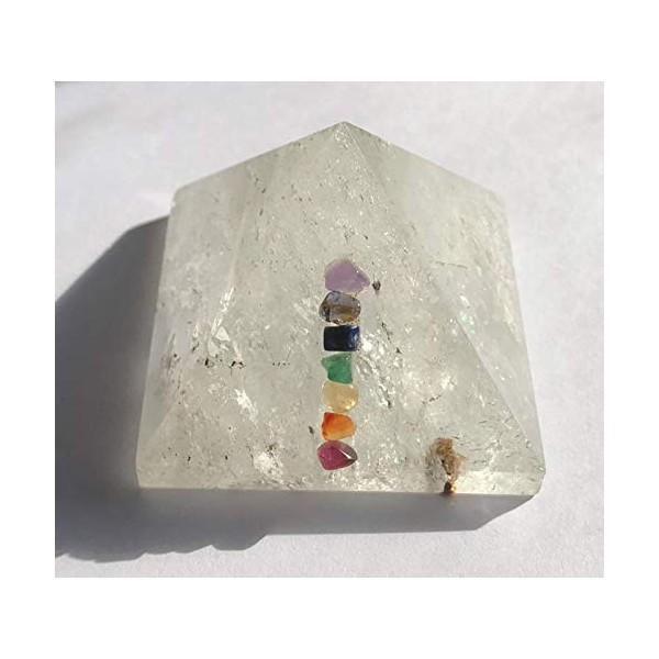 Reiki Healing Energy Charged Large Clear Quartz Reiki Crystal Pyramid