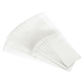 PATIKIL 210mm x 50mm Perforated Shrink Bands, 400 Pack PVC Heat Shrink Wrap Band for Jars Cans, Clear