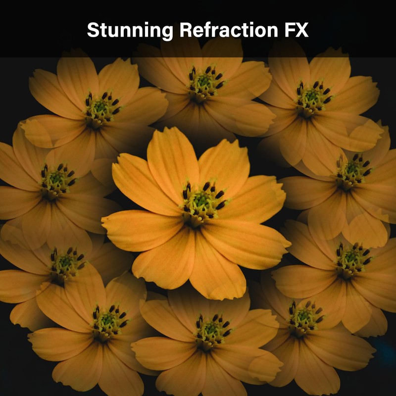 Walking Way Kaleidoscope Prism Lens Filter 58 mm Fractal Filter