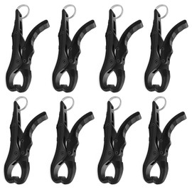 PAPAZOO 4.5'' Fish Lip Gripper, Digital Scale Hook Non-Puncture Replacement Clamp - Fish Grabber for Fishing Cull Tag Tournament Bass Fishing Culling System Accessories (Pack of 8)