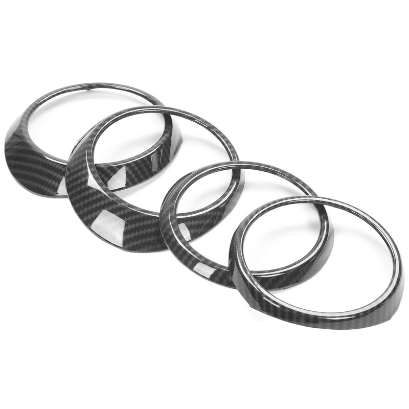 Central Control Air Outlet Trim Rings Carbon Fiber Style Decoration