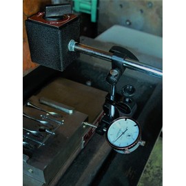 KHCRAFT Professional Dial Indicator Magnetic Base: Dial Indicator 0-1"x0.001" Steel Hardened, Magnetic Base 130lb Fine Adjusted, Indicator Points Set 22-Piece in Blow Mould Case