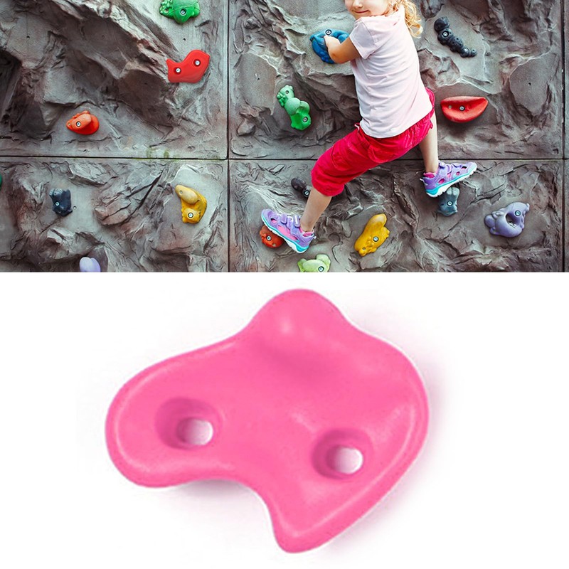 TYTOGE 10Pcs Rock Climbing Holds,Indoor Outdoor Rock Wall Climbing Kit,Comfortable