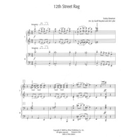 12th Street Rag Late Intermediate Duet Sheet Music 2 Pianos 4 Hands 2002 Bowman
