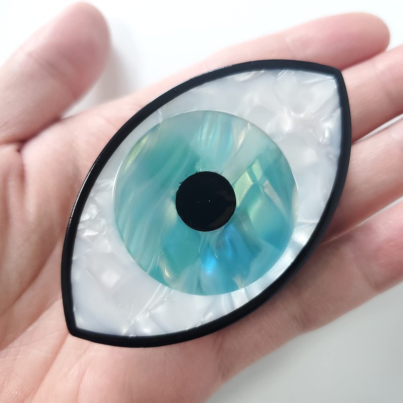 Big Evil Eye Claw Clips,Cellulose Acetate Hair Clips,Hair Claw Clips