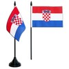 Croatia Table Flag + Free Sticker. Flaggenfritze®