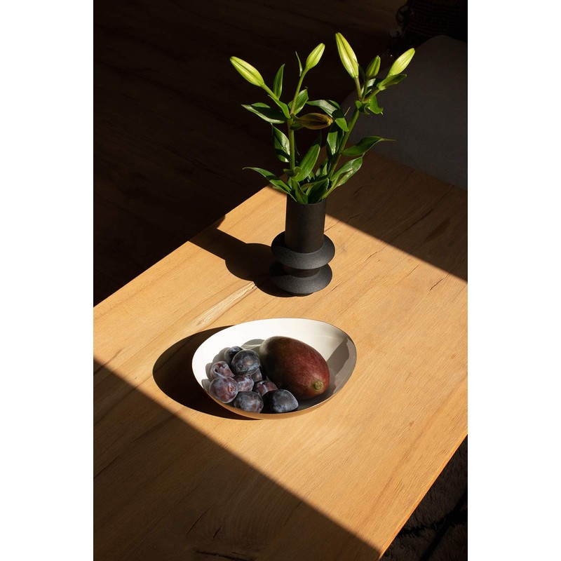 LaLe Living Glam Bowl Iron Gold / White 23.5 x