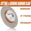 Vearter Vacuum Brazed Diamond Saw Blades Double Side Use 5/8-11"