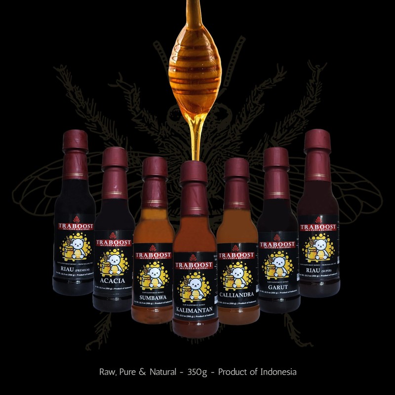 Traboost Stinglees Bee Honey from Sumatra Indonesia DARK | 250