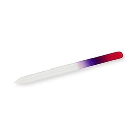Bragec Glass Nail File 5.5 inches (140 mm), Single Sided Type (Purple Gradient #03)
