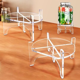 Water Dispenser Stand | Juice Container Holder Acrylic Sturdy Base | Beverage Dispenser Bracket Floor Removable for Counter Table